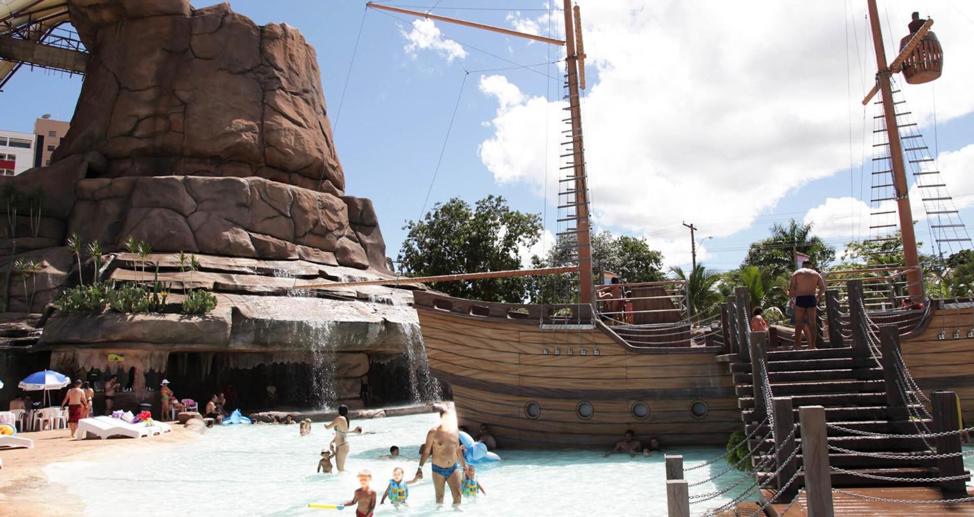 Spazzio Diroma - Com Acesso Acqua Park Caldas Novas Exteriör bild